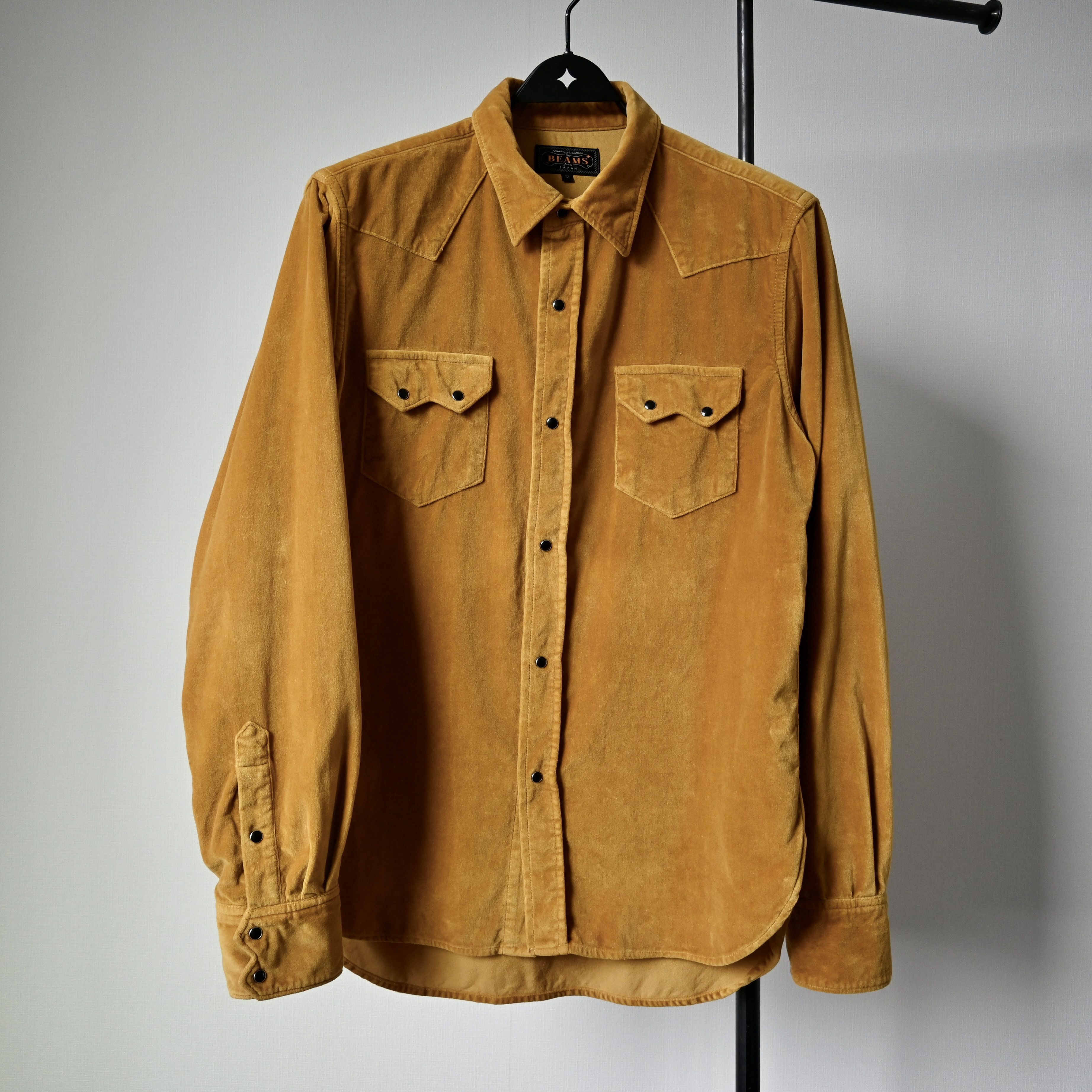 Beams Plus BEAMS Plus cotton velveteen western shirt, full pearl snap Size US M / EU 48-50 / 2 - 1 Thumbnail