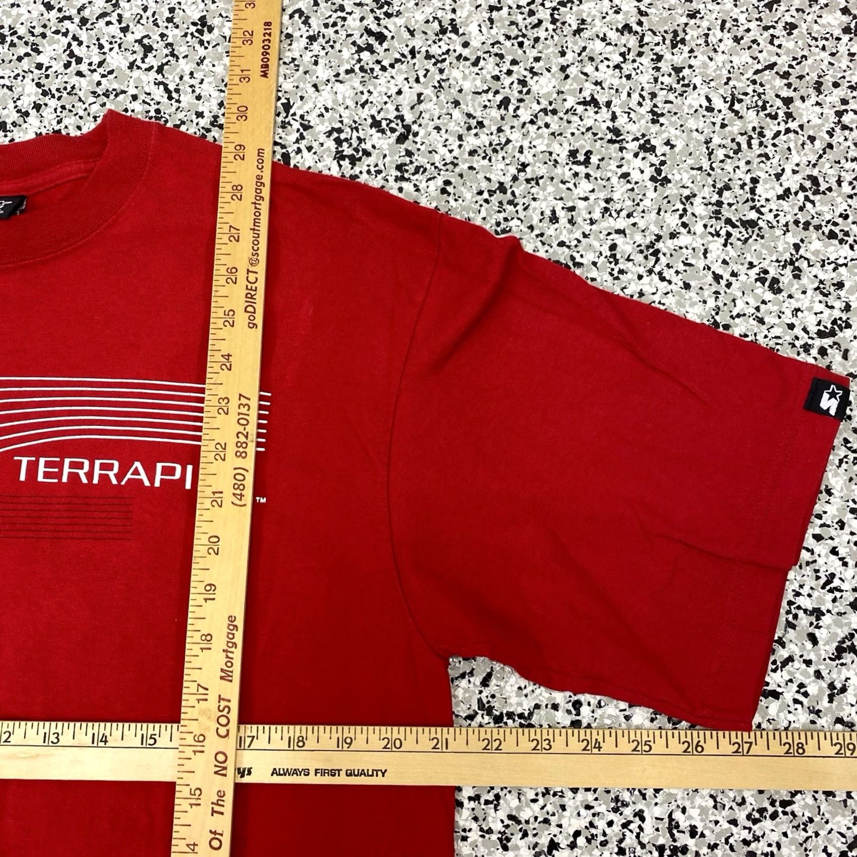 Starter VINTAGE Starter Maryland Terrapins T-Shirt Adult M Red Cotton Embroidered Logo 90s University College Mens Size US M / EU 48-50 / 2 - 2 Thumbnail