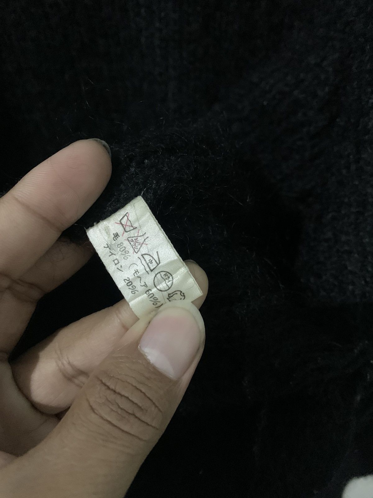 If Six Was Nine × KMRii × Le Grande Bleu (L.G.B.) GEORGES MEMMI Cardigan Mohair Kurt Cobain styel Size US M / EU 48-50 / 2 - 13 Thumbnail