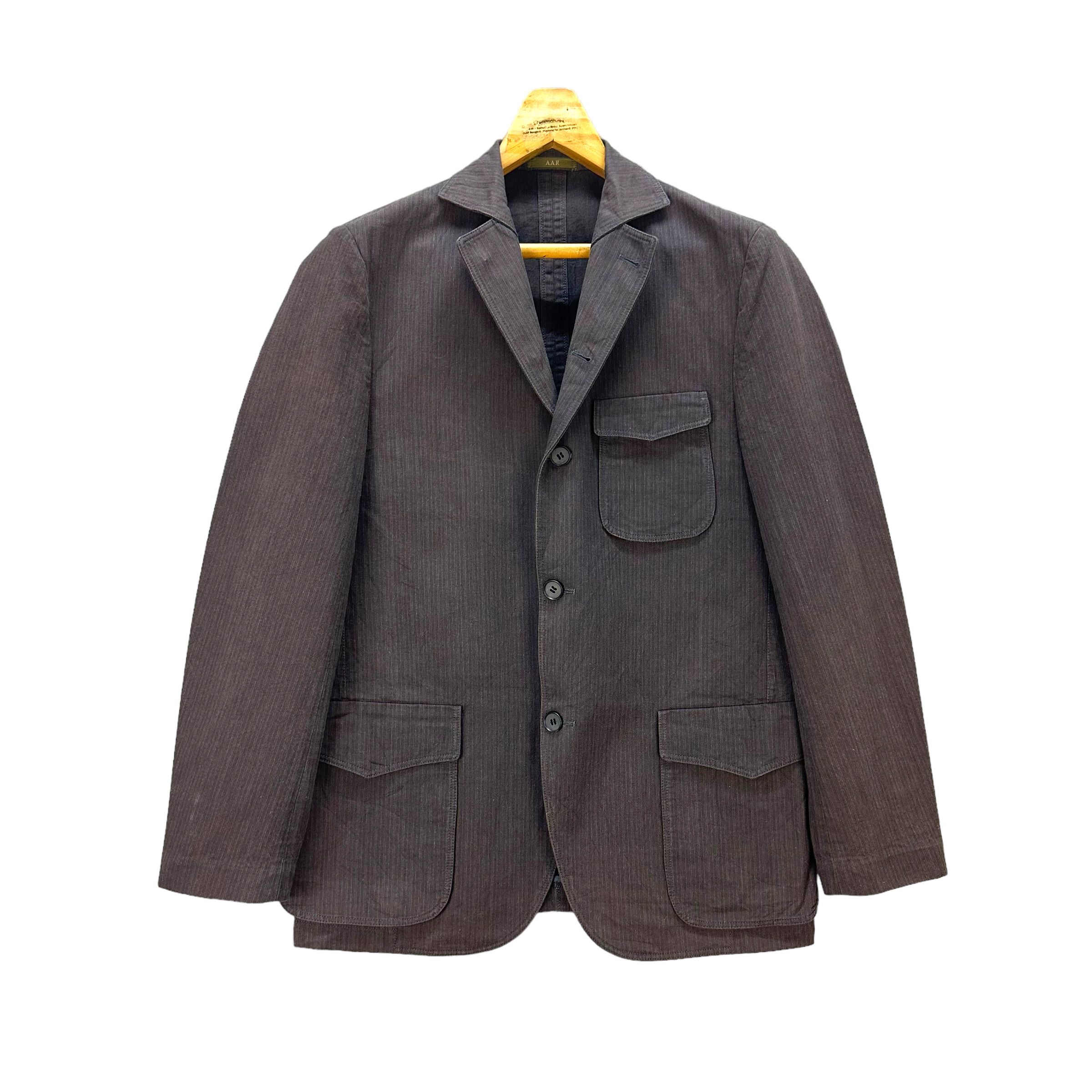 Yohji Yamamoto AAR YOHJI DESIGN STUDIO CASUAL JACKET #7929-190 Size US XL / EU 56 / 4 - 1 Thumbnail