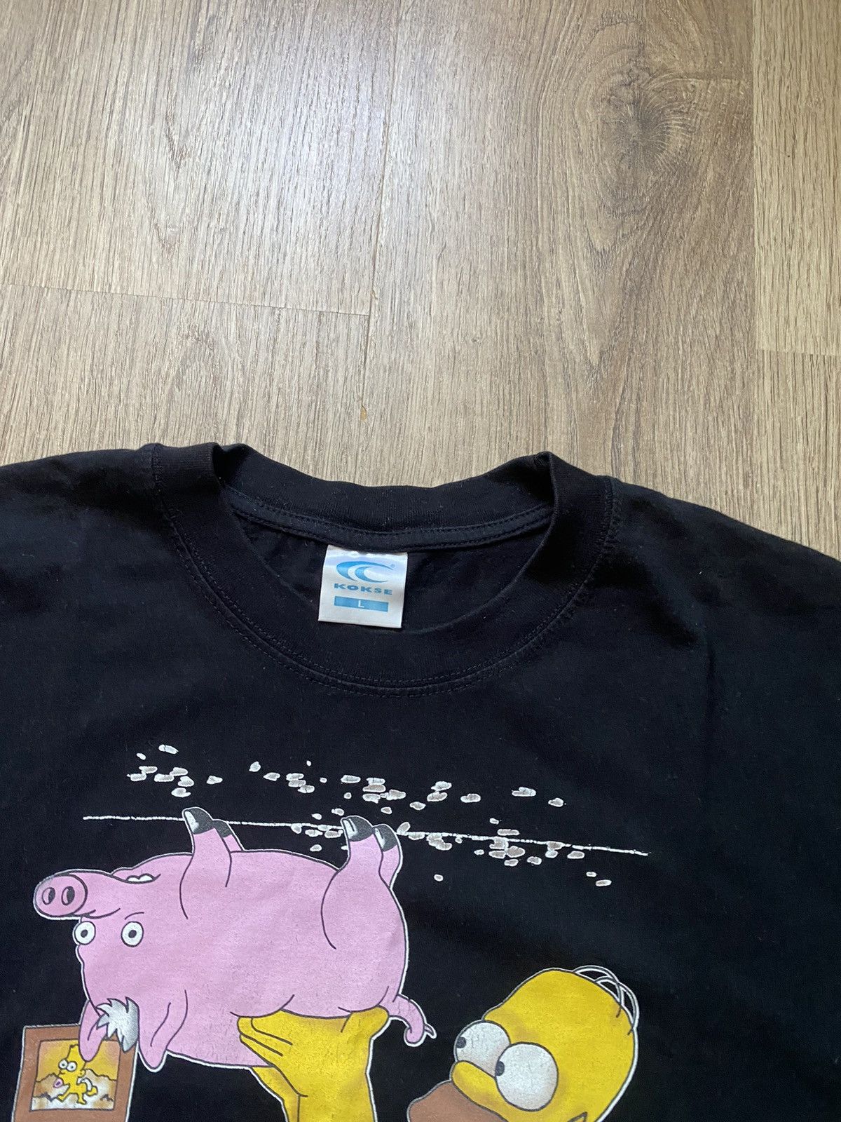 Cartoon Network × The Simpsons × Vintage Vintage The Simpsons T Shirt “Spider Pork” Big Print Art Size US L / EU 52-54 / 3 - 3 Thumbnail