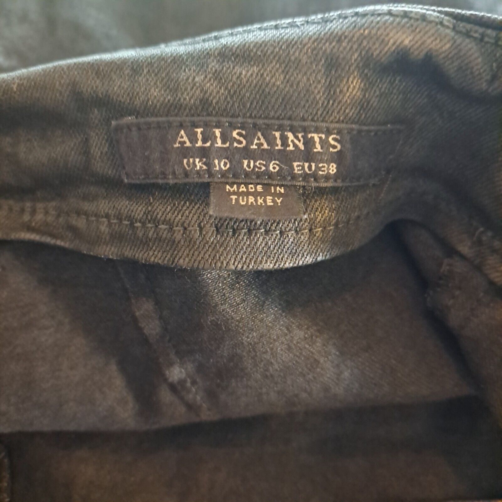 Allsaints AllSaints Black Jade Pencil Skirt Stretch Full Zip US 6/UK10 Size 28" / US 6 / IT 42 - 4 Thumbnail