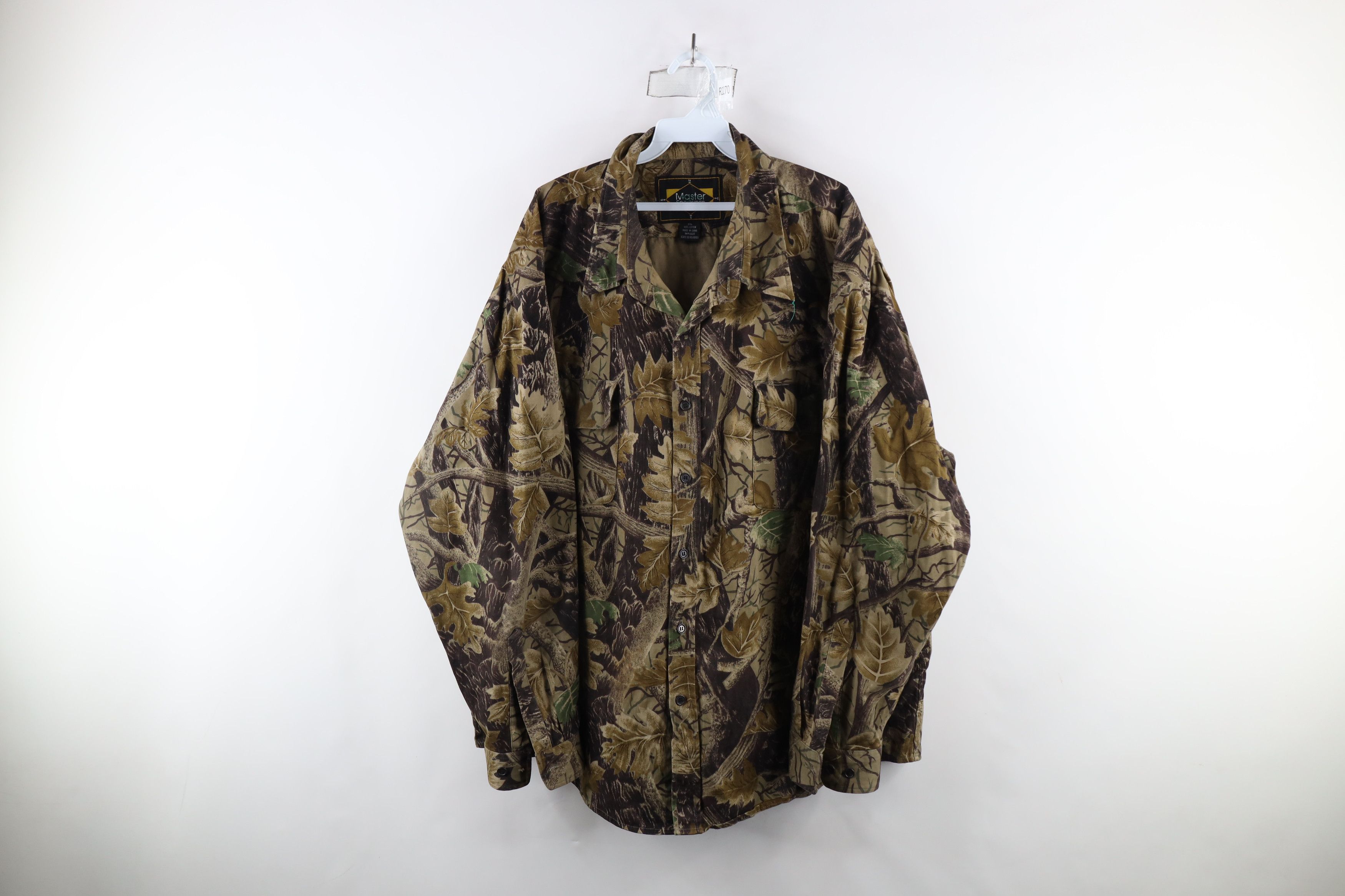 Vintage Vintage 90s Streetwear Heavyweight Camouflage Button Shirt Size US XXL / EU 58 / 5 - 1 Thumbnail
