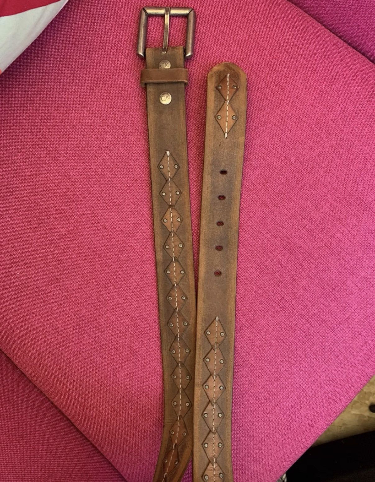 Calvin Klein CK authentic men's vintage belt. K16 Size ONE SIZE - 4 Thumbnail