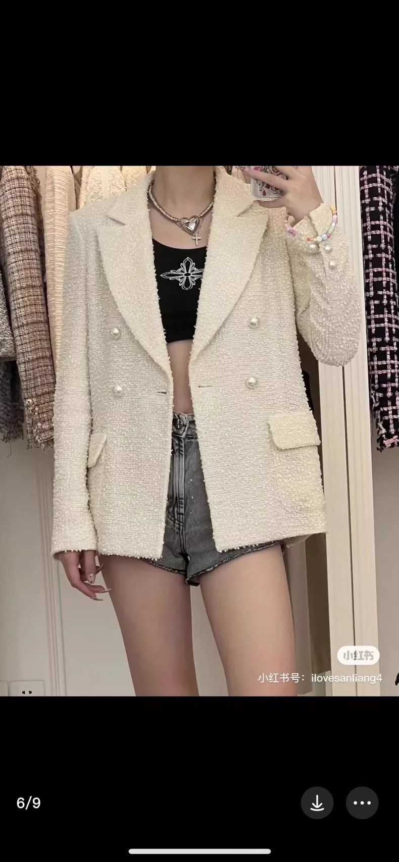 Chanel Chanel Cruise series white pearl buckle suit jacket Size XXS / US 00 / IT 34 - 6 Thumbnail