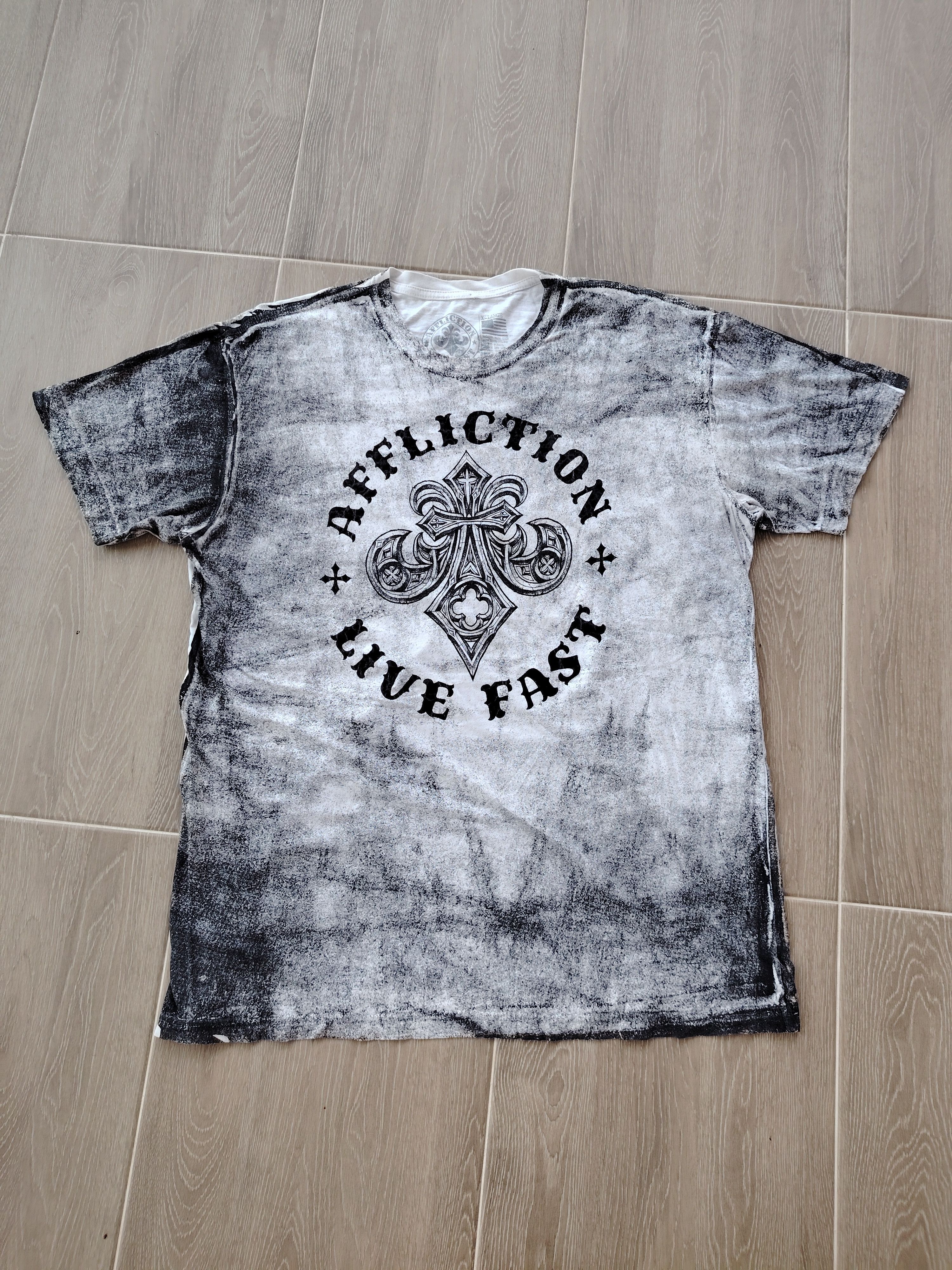 Affliction Affliction Live Fast USA Tie Dye T-Shirt Size US XL / EU 56 / 4 - 2 Thumbnail