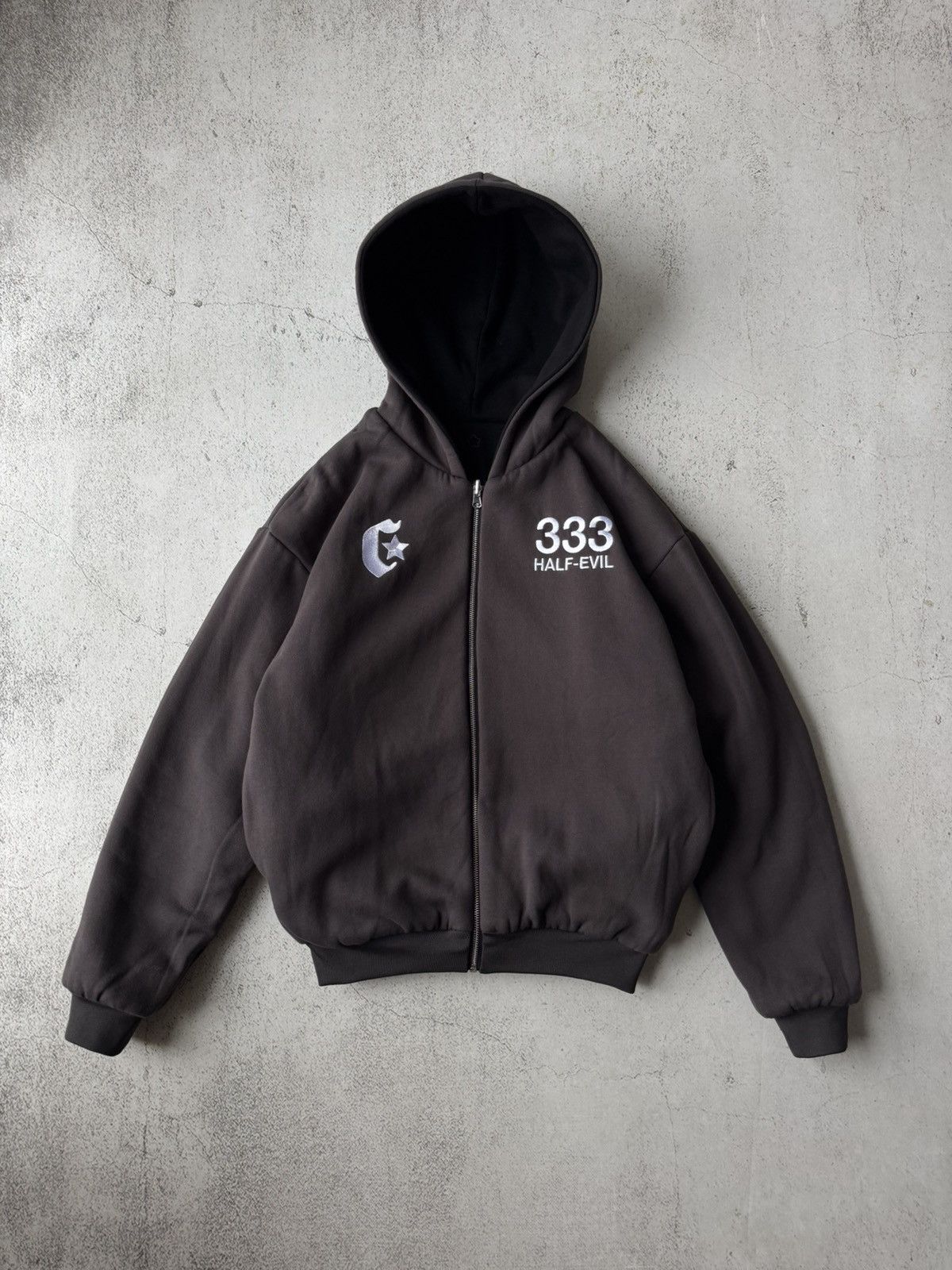 Crash Vancouver × Half Evil Half Evil 333 Crash Vancouver Double Reversible Zip Hoodie Size US S / EU 44-46 / 1 - 8 Thumbnail