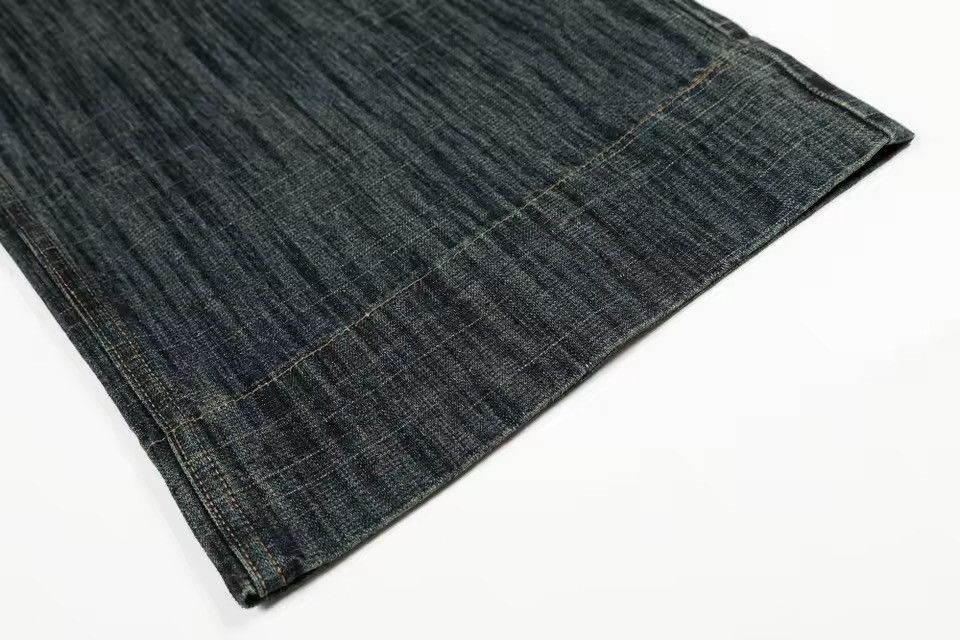 Jean Washed Streetwear Baggy Y2k Straight Jeans Pants Size US 32 / EU 48 - 7 Thumbnail