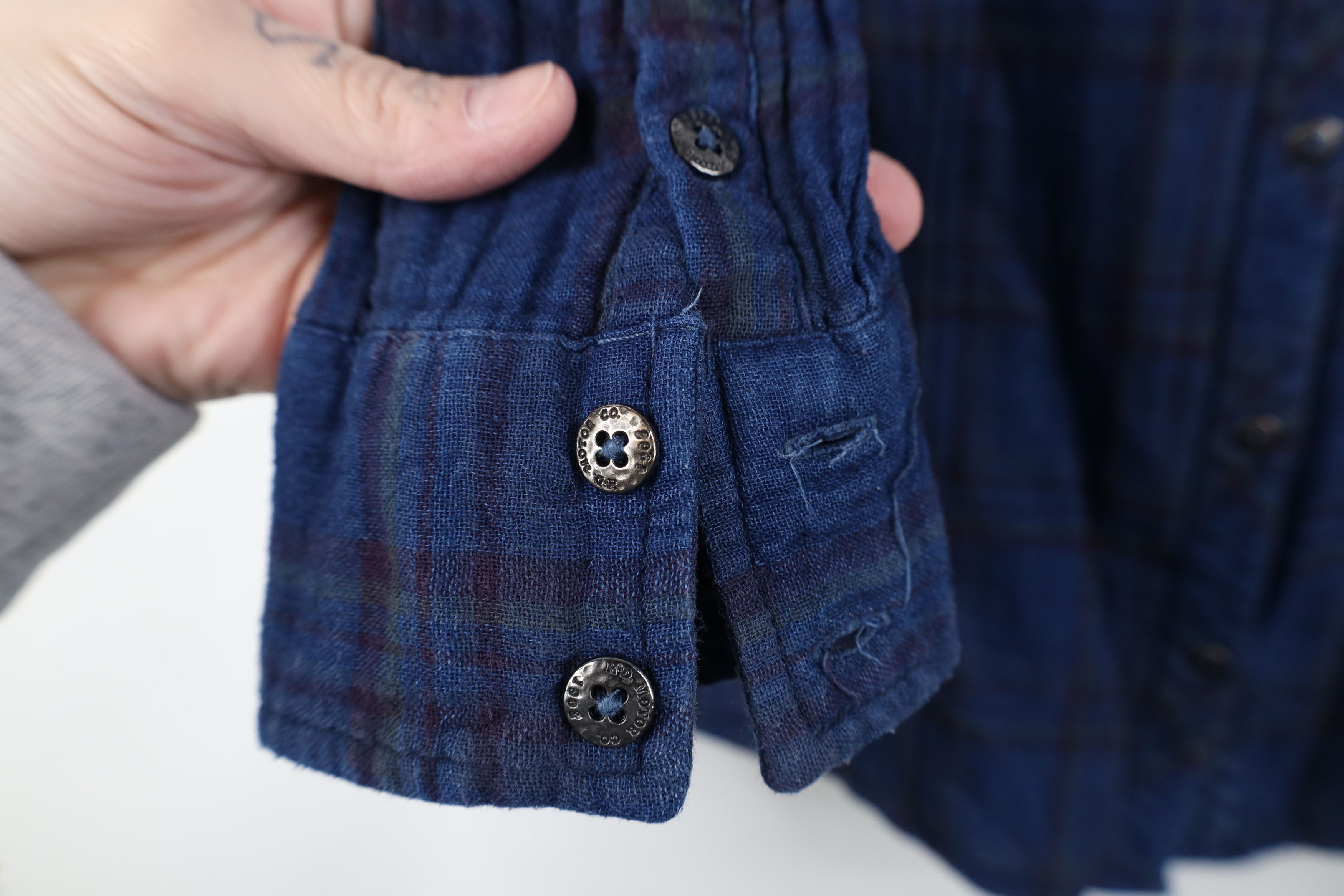 Harley Davidson Vintage Harley Davidson Flannel Collared Button Shirt Size L / US 10 / IT 46 - 8 Thumbnail