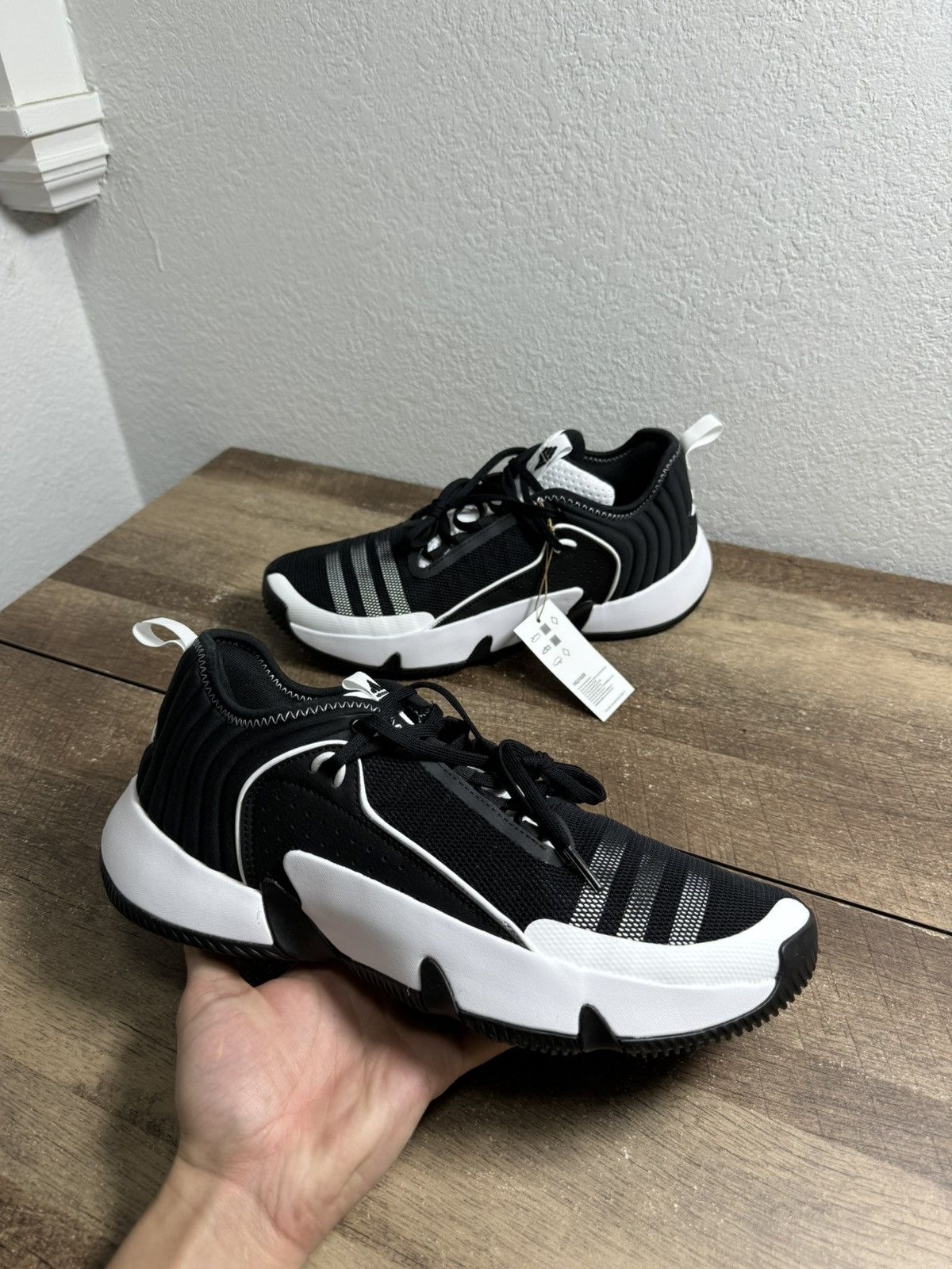 Adidas Adidas Trae Unlimited Basketball Mens 11 Black White New Size US 11 / EU 44 - 1 Thumbnail