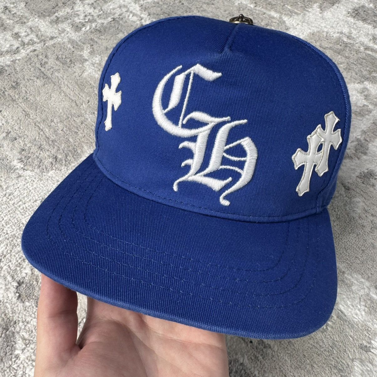 Chrome Hearts Leather cross patch baseball hat Size ONE SIZE - 5 Thumbnail