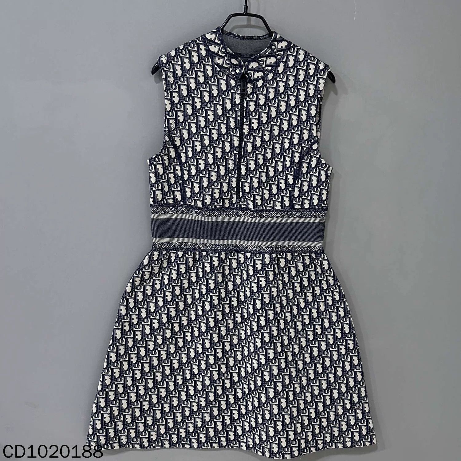 Dior Dior Oblique All Over Logo Sleeveless Dress 38 Size S / US 4 / IT 40 - 1 Thumbnail