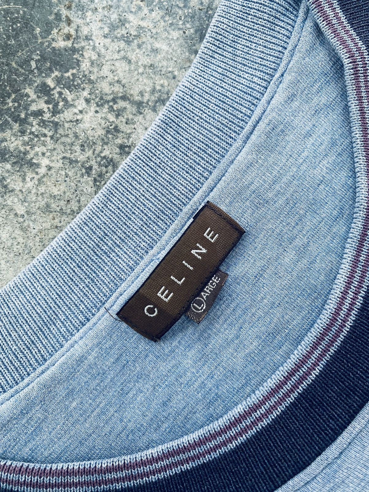 Celine Vintage Celine Plain Pocket Long Sleeve Tees Size US L / EU 52-54 / 3 - 6 Thumbnail