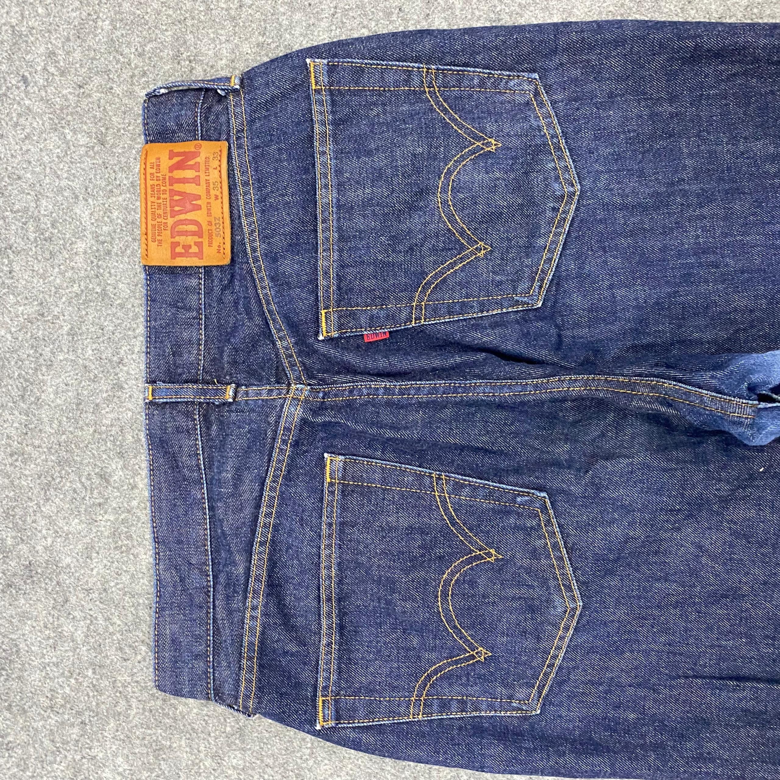 Edwin 💥Best Offer💥Vintage Edwin 503 Distressed Denim Size US 32 / EU 48 - 12 Thumbnail
