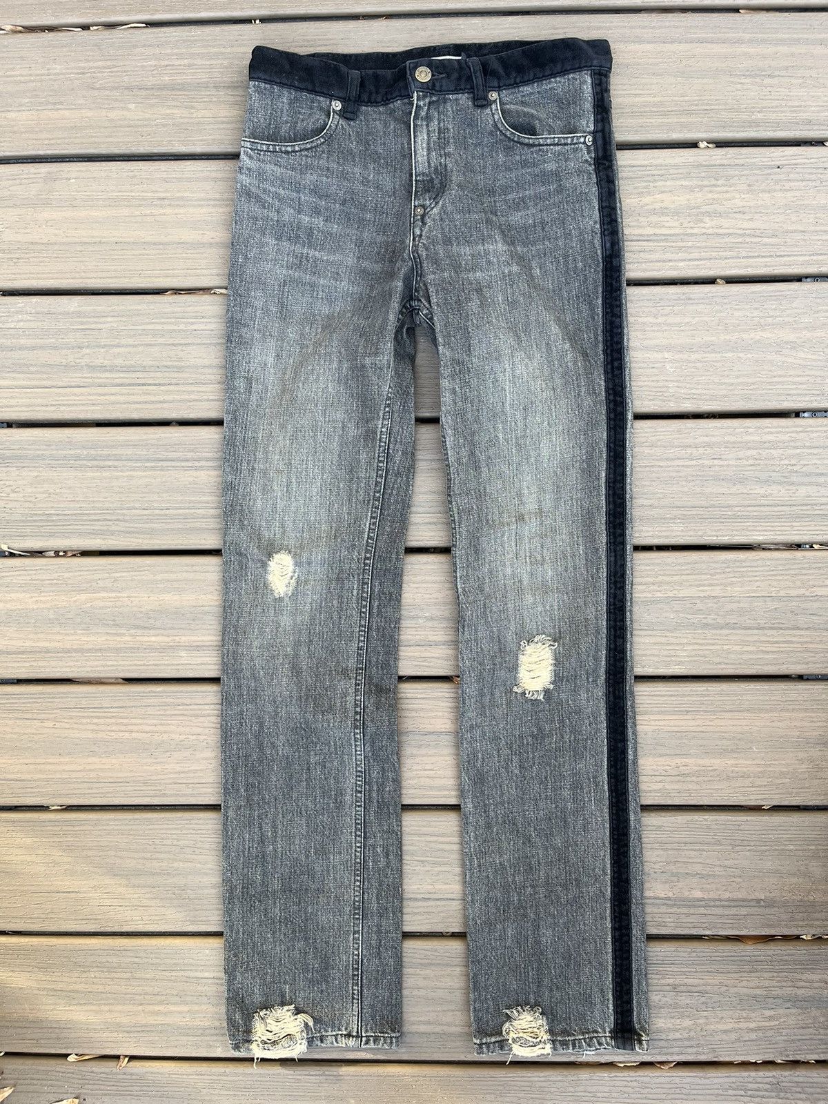 image of Jun Takahashi x Undercover Aw02 Witches Cell Division Velvet Denim in Grey, Men's (Size 30)