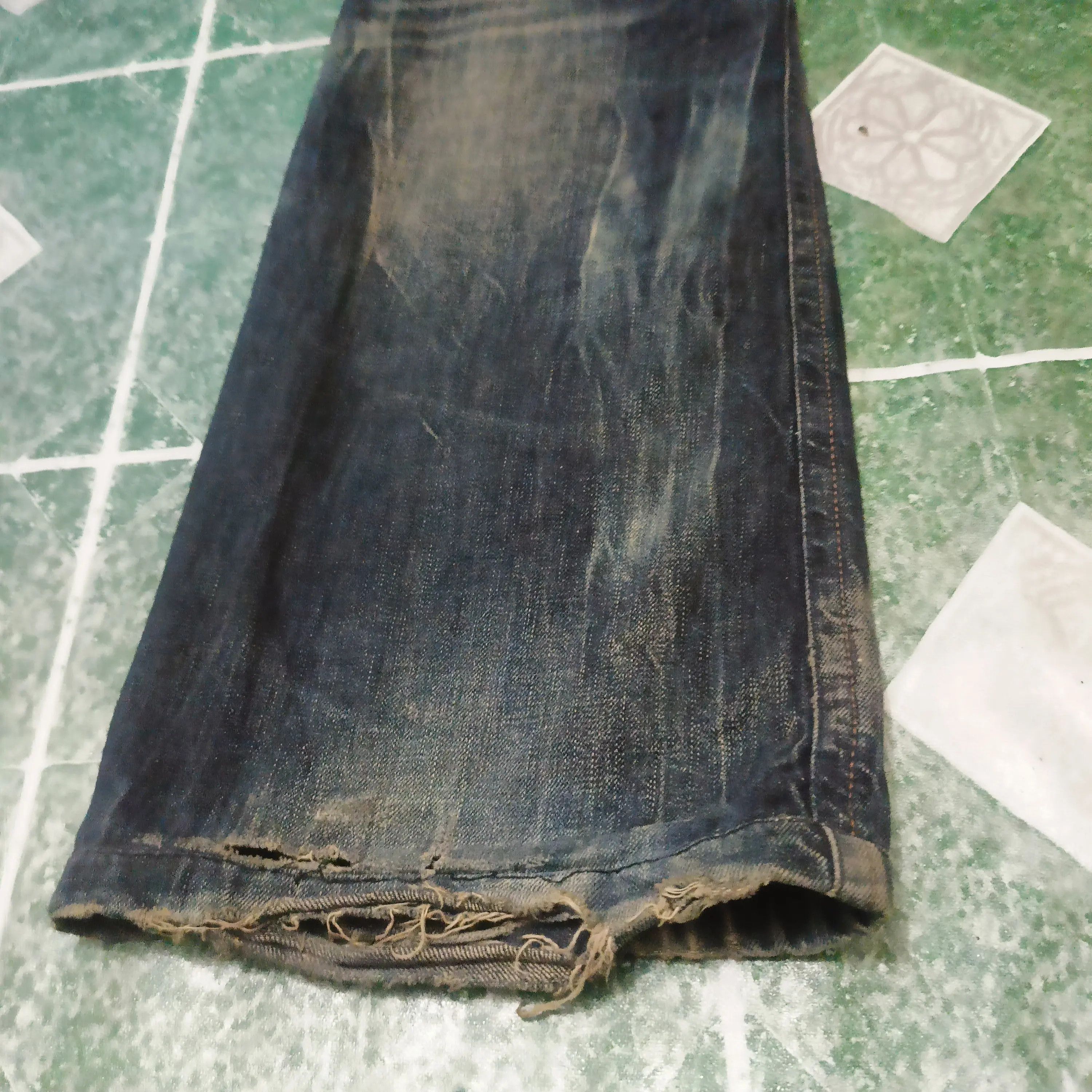 If Six Was Nine 90s Buckaroo jeans flared distressed jeans bootcut Size US 32 / EU 48 - 22 Thumbnail