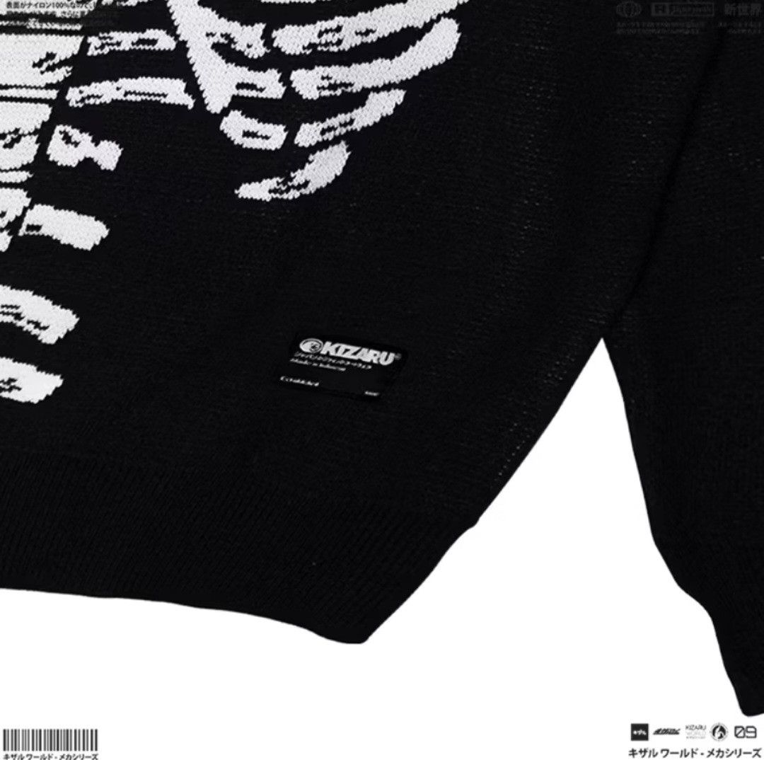 Japanese Brand Black colour skull kimimaro knitwear sweater Size US M / EU 48-50 / 2 - 3 Thumbnail