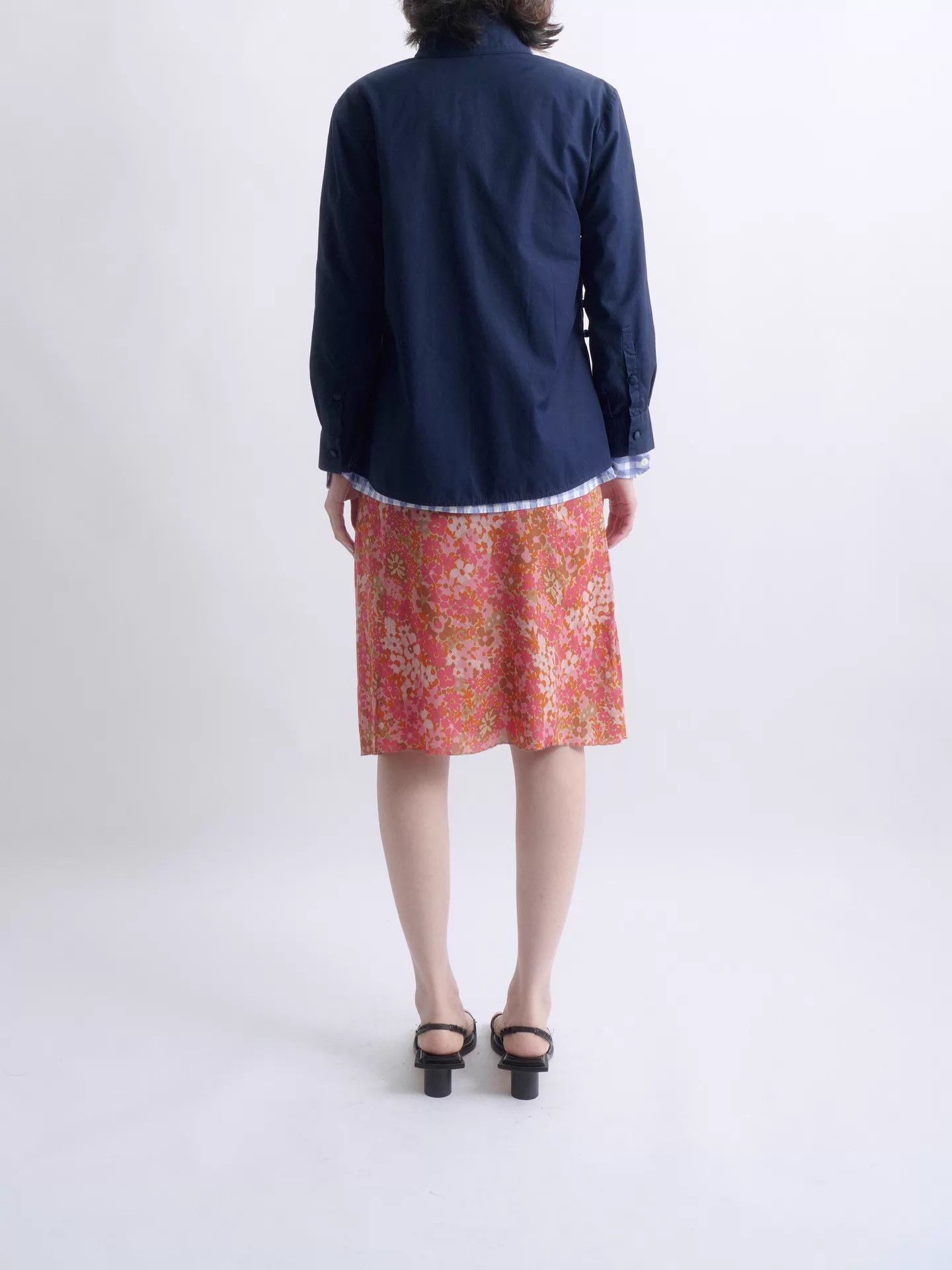 Miu Miu MIU MIU 2003 SS Navy Blue Slanted Placket Frog Jacket Size S / US 4 / IT 40 - 5 Thumbnail