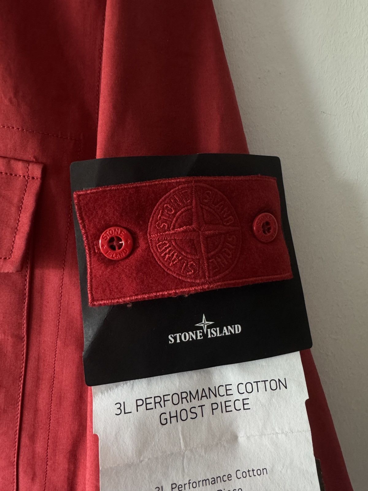 Stone Island 🔥 Stone Island Ghost Piece Red 3L Performance Cotton Jacket Size US L / EU 52-54 / 3 - 6 Thumbnail