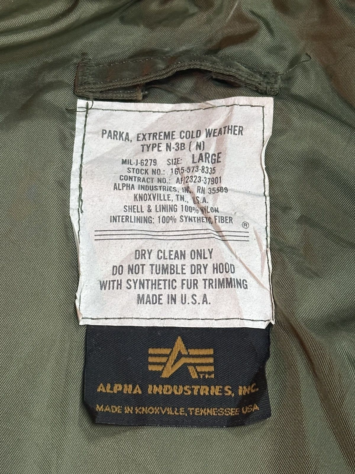 Alpha Industries × Vintage Alpha industries parka N-3B sunfaded Size US XL / EU 56 / 4 - 6 Thumbnail