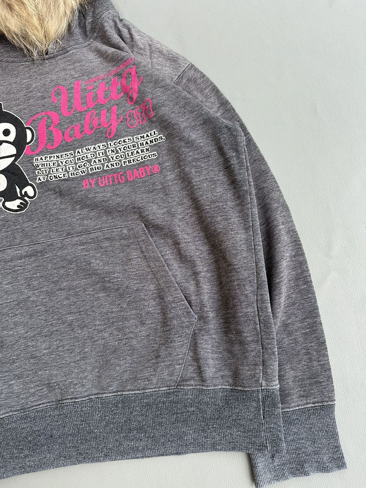 20471120 × Beauty Beast × Japanese Brand GREY FADED UITTG BABY 877 FUR HOODIE IFSIX LGB STYLE Size US M / EU 48-50 / 2 - 5 Thumbnail
