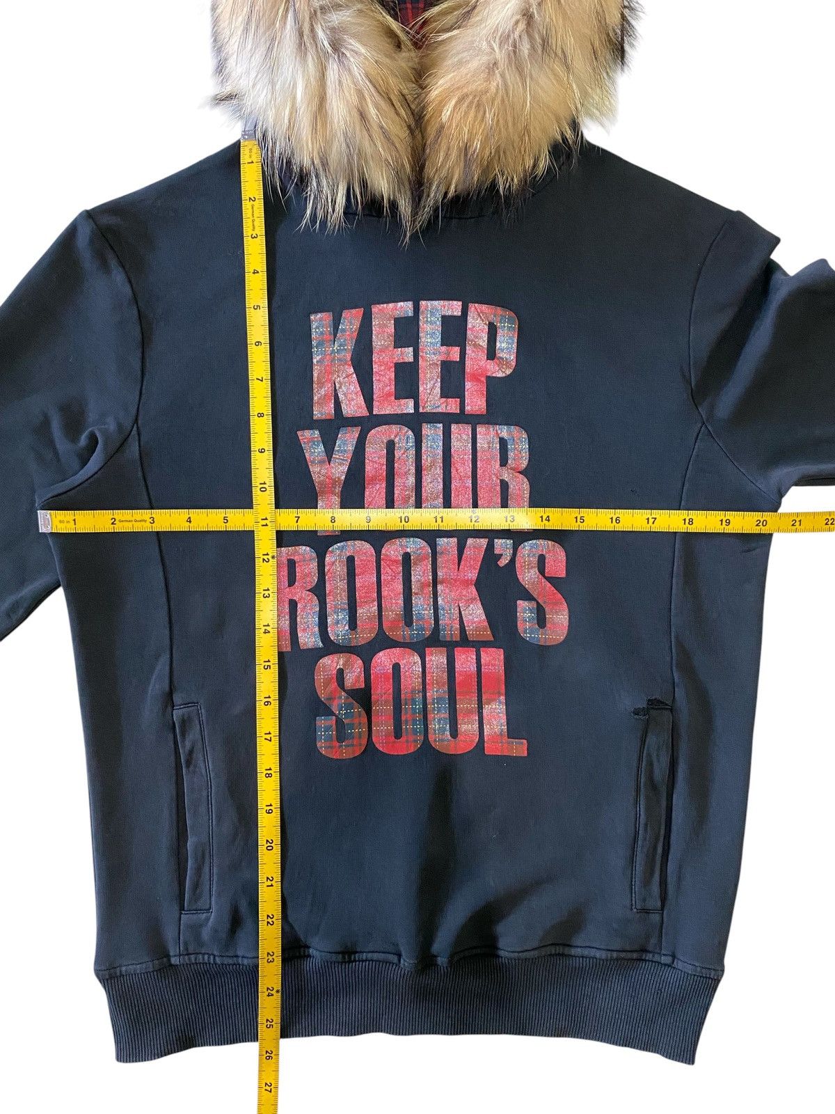 Japanese Brand Fur Z-Plus Sport Active Rock Punk Plaid Studed Hoodie Size US L / EU 52-54 / 3 - 16 Thumbnail