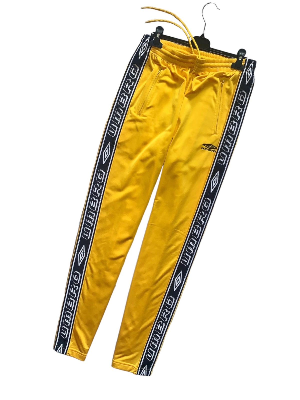 Rare Umbro Vintage Vintage Joggers Umbro Striped Size M rare yellow pants Y2k Grailed