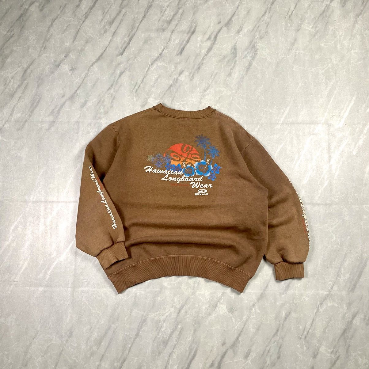 Japanese Brand Rare Vintage y2k Piko Hawaii Surf Sunfaded Distressed Size US L / EU 52-54 / 3 - 1 Thumbnail