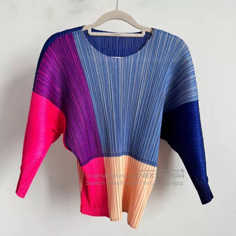 Issey Miyake Issey Miyake size:one size Color Block Long Sleeve Size XXS / US 00 / IT 34 - 1 Thumbnail