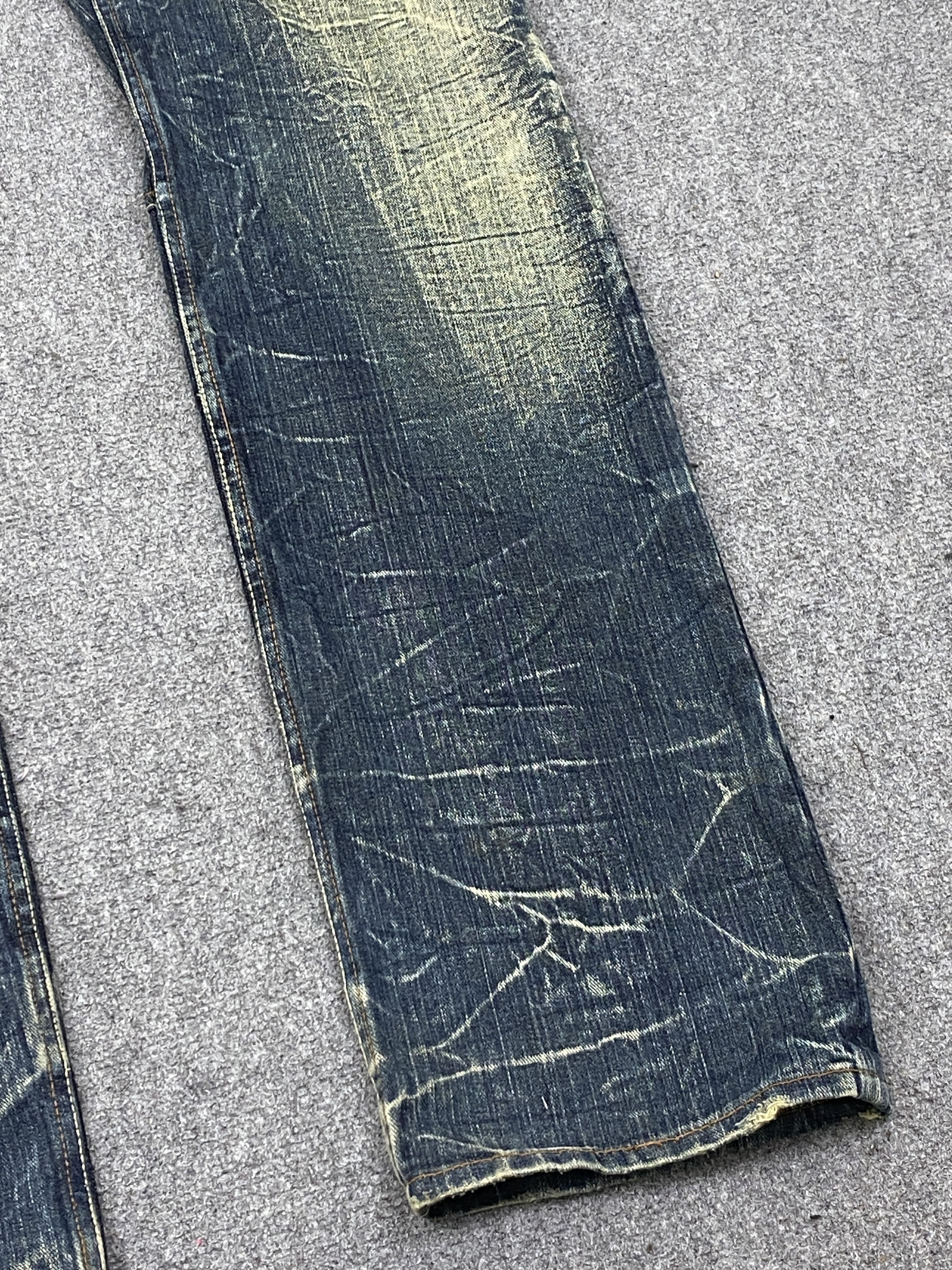If Six Was Nine Vintage Dominates Handcrafted Double Waist Jeans DP2726 Size US 33 - 10 Thumbnail