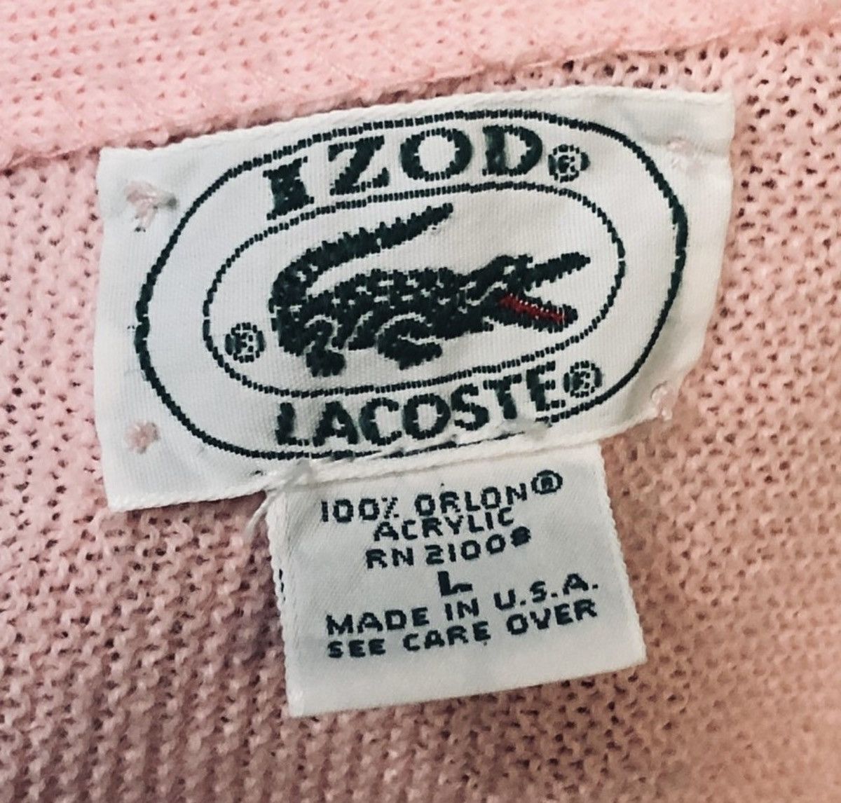 Lacoste Vintage Lacoste Izod cardigan Size US L / EU 52-54 / 3 - 4 Thumbnail