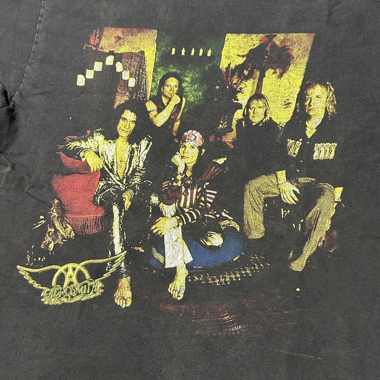 Band Tees × Vintage 1997 Aerosmith Nine Lives North American Tour T Shirt Size US XL / EU 56 / 4 - 2 Thumbnail