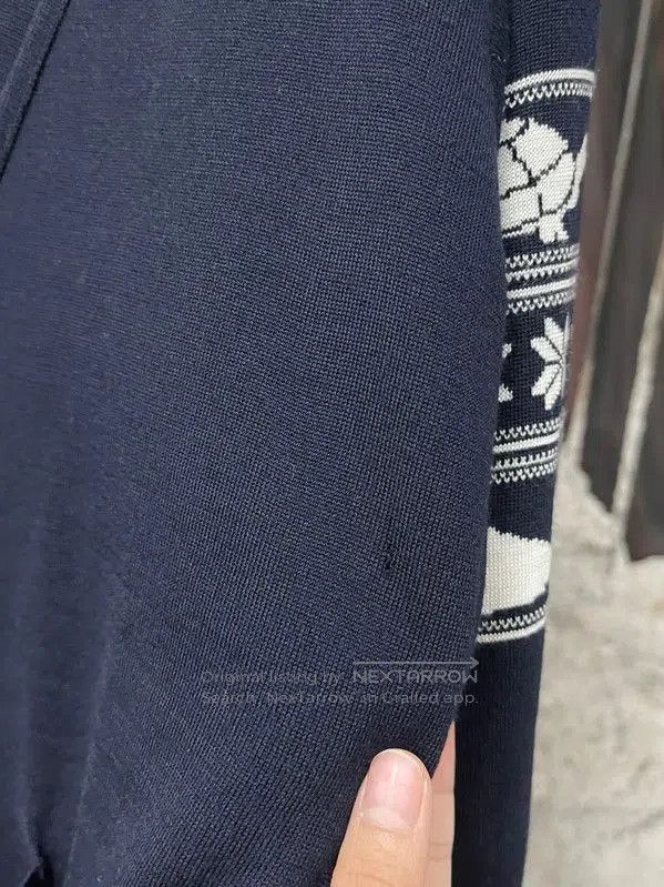 Thom Browne Thom Browne Blue Long Sleeve Cardigan for Men . Size US M / EU 48-50 / 2 - 5 Thumbnail