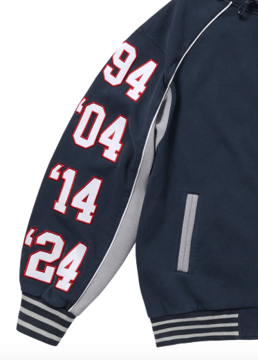 Supreme Supreme Playoffs Zip Up Hooded Sweatshirt Navy Large Size US L / EU 52-54 / 3 - 3 Thumbnail