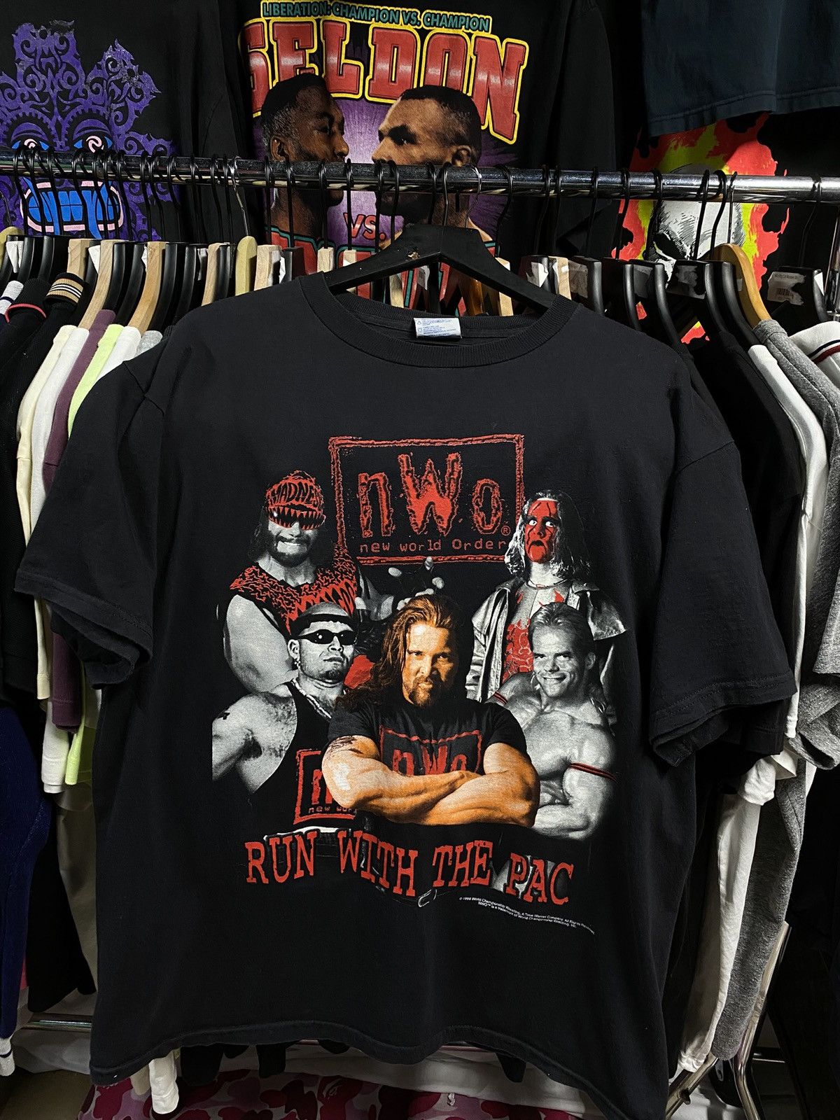 Vintage 1998 NWO New World Order Wrestling T-Shirt Large