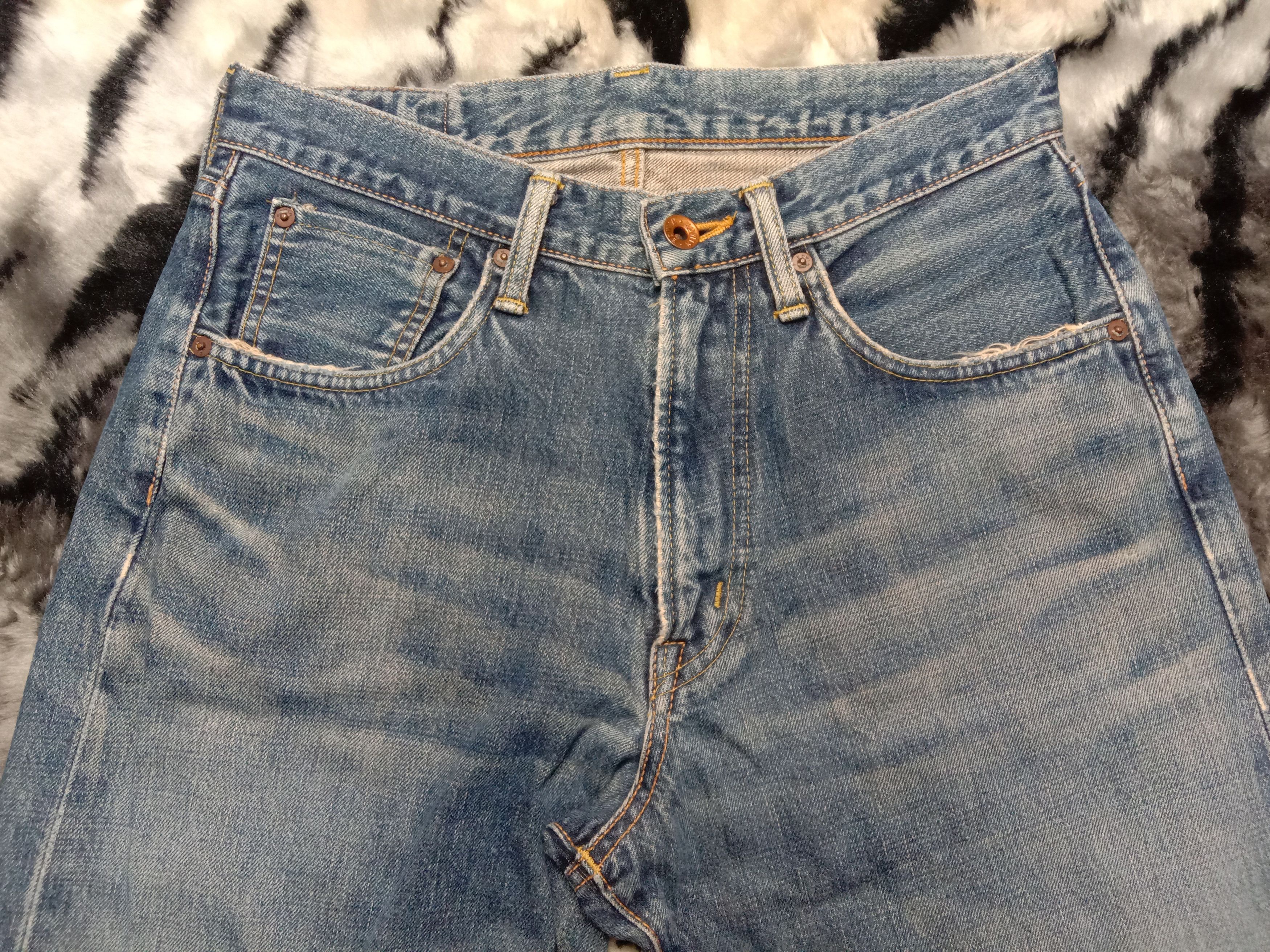 Edwin Vintage Edwin 505 X Selvedge Distressed Jeans Size US 28 / EU 44 - 6 Thumbnail