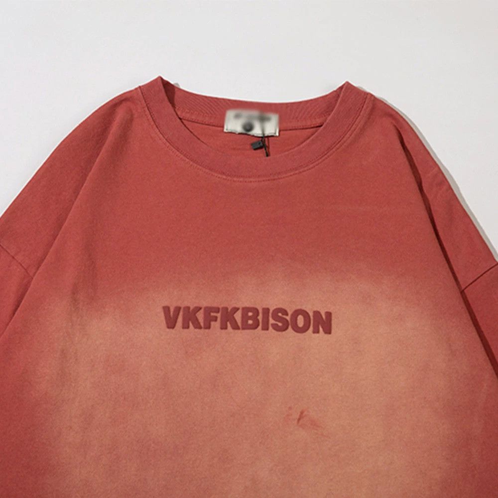 Vintage Men's loose casual tie-dye letter print long-sleeved T-shirt Size US M / EU 48-50 / 2 - 3 Thumbnail