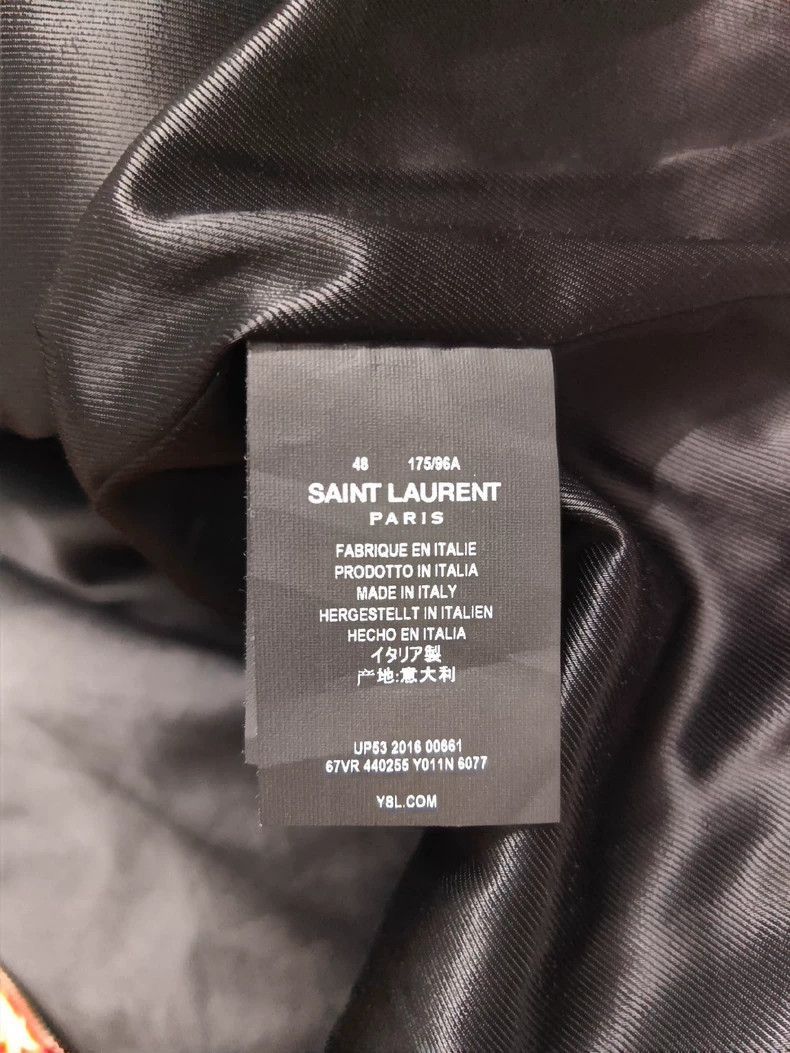 Saint Laurent Paris Saint Laurent Paris Saint Laurent Red Velvet Court Jacket- Size US L / EU 52-54 / 3 - 4 Thumbnail