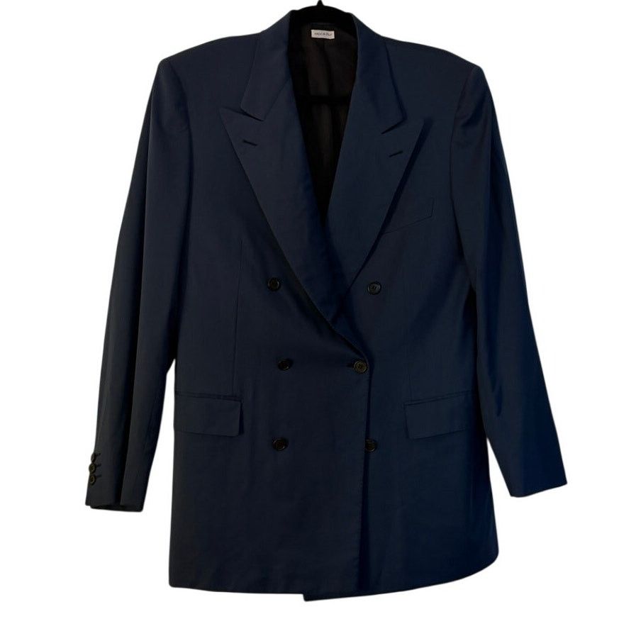 Brioni Brioni Navy Blue Wool Double Breasted Blazer Size 50R - 7 Thumbnail