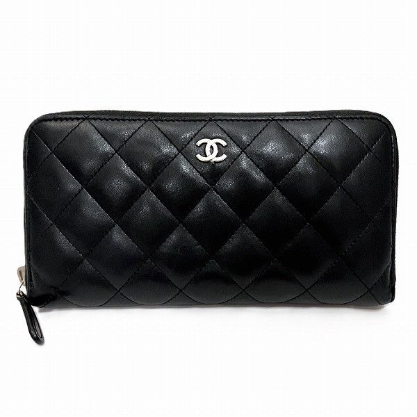 Chanel Chanel Chanel Matelasse Long Wallet A50097 Leather Long Wallet A50097 in Good Condition Size ONE SIZE - 1 Thumbnail