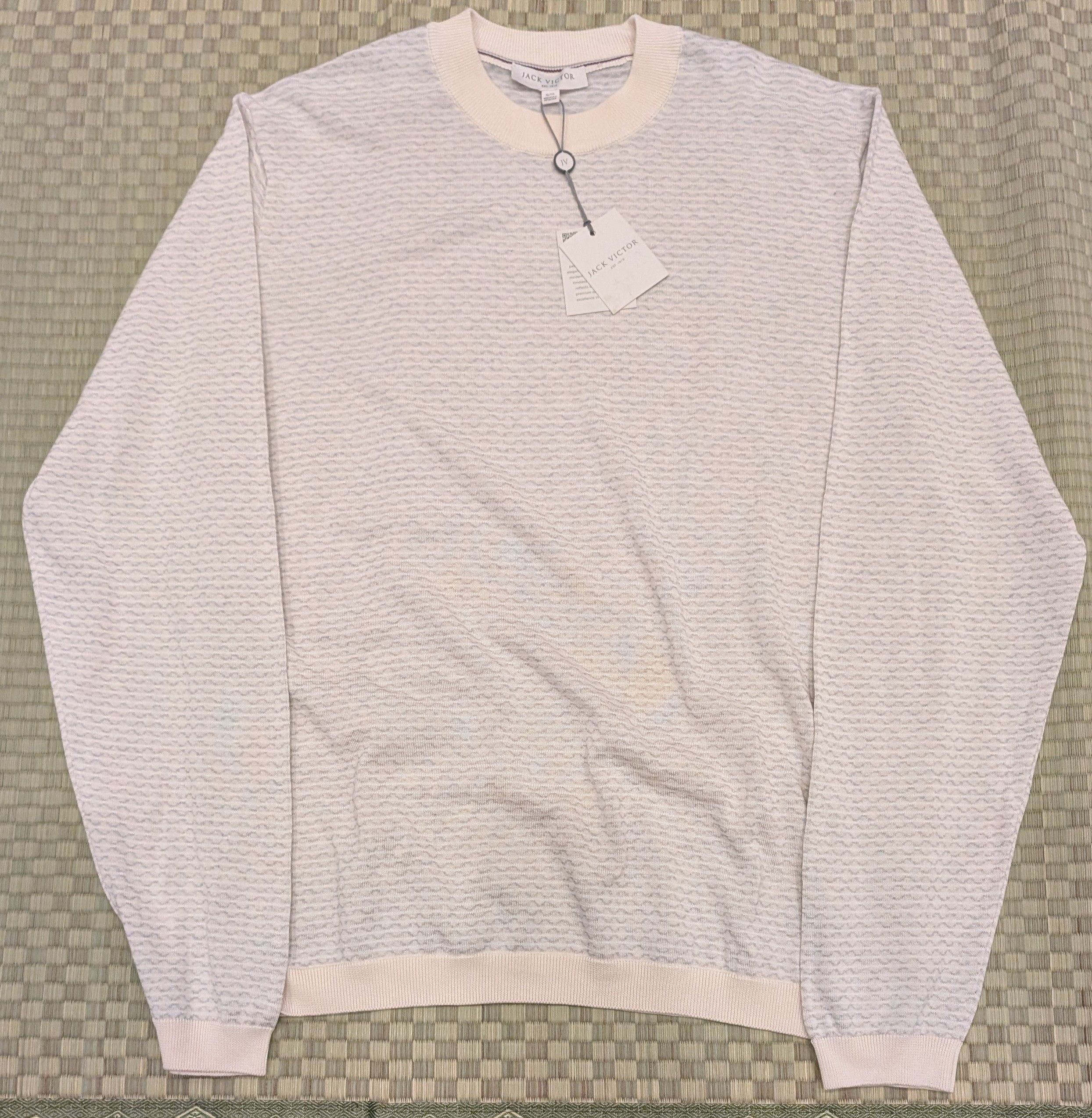 Jack Victor NWT Jack Victor Bartholomew Crew Cotton Silk Sweater Size US XL / EU 56 / 4 - 1 Thumbnail