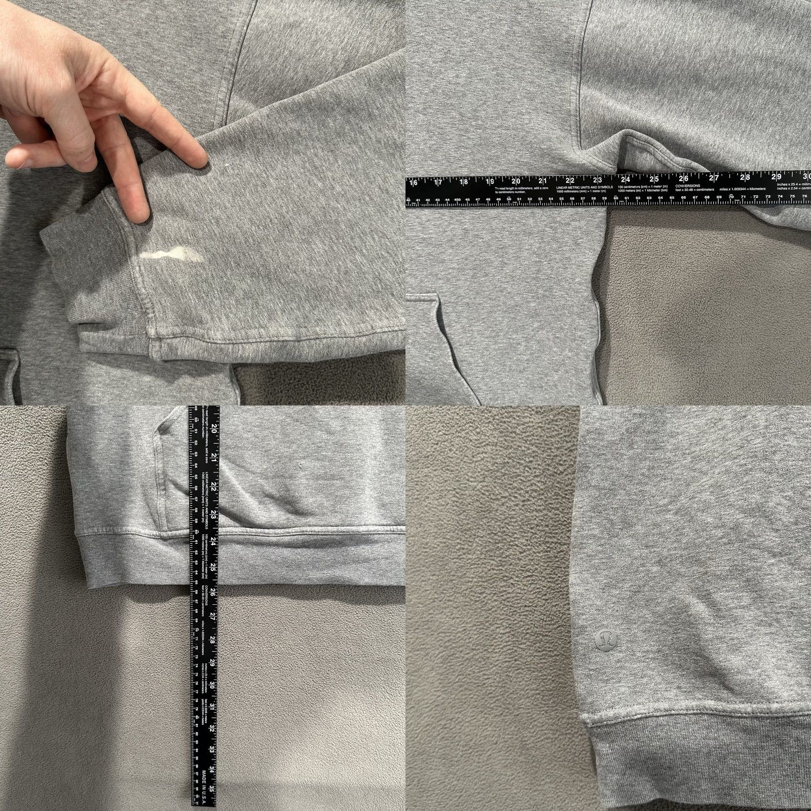 Lululemon Lululemon All Yours Hoodie Womens 12 Gray Fleece Pocket Pullover LW3DVBS Size XL / US 12-14 / IT 48-50 - 8 Thumbnail