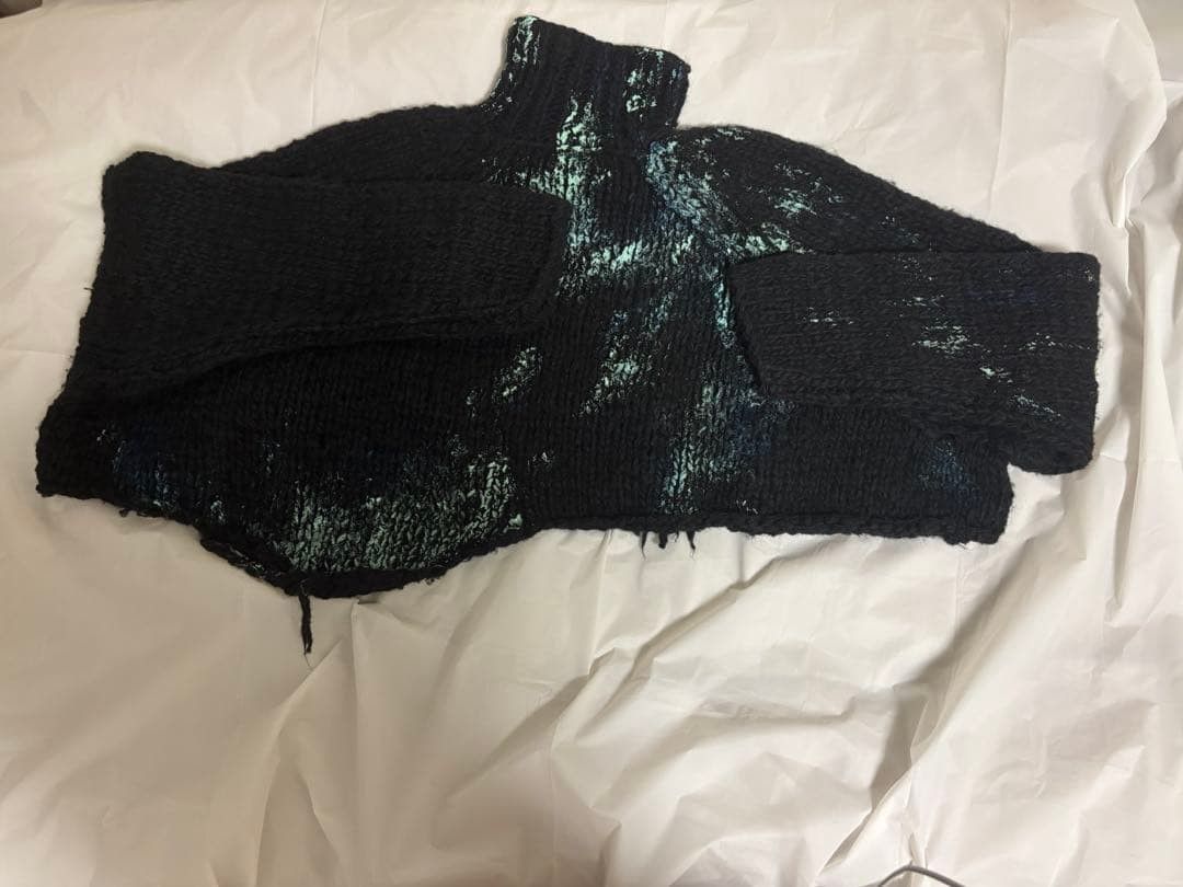 Yohji Yamamoto Pour Homme 20aw Yuka Asakura painted knit Size US L / EU 52-54 / 3 - 2 Thumbnail
