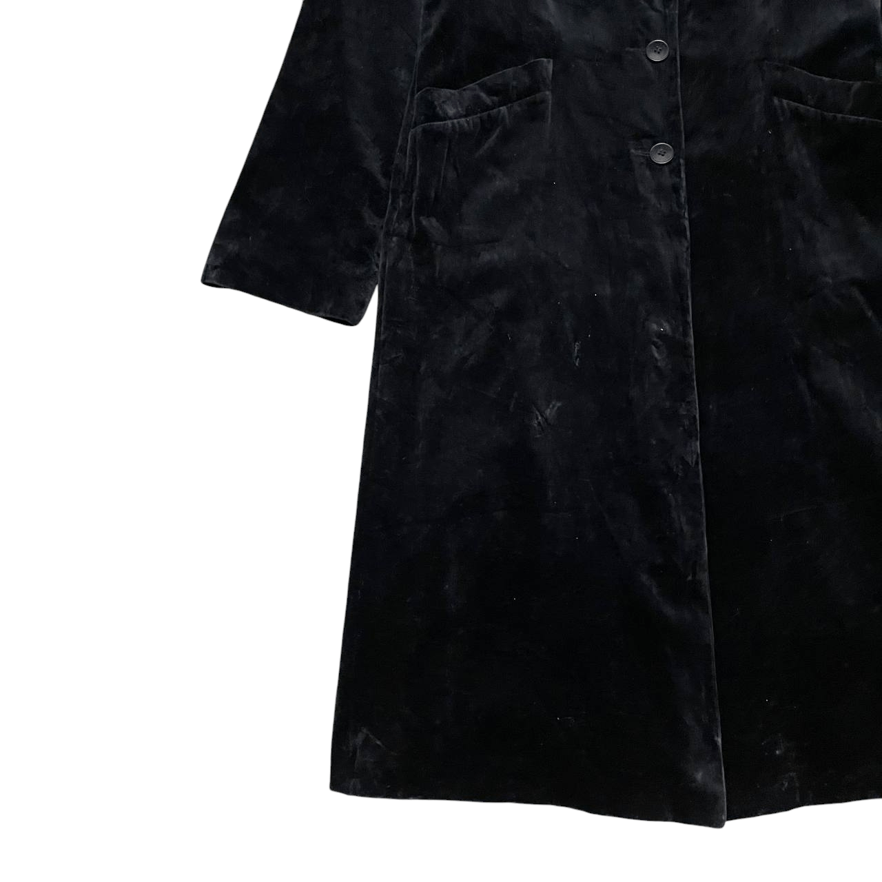 agnes b. Vintage Agnes B. Velvet Long Coat Size M / US 6-8 / IT 42-44 - 3 Thumbnail