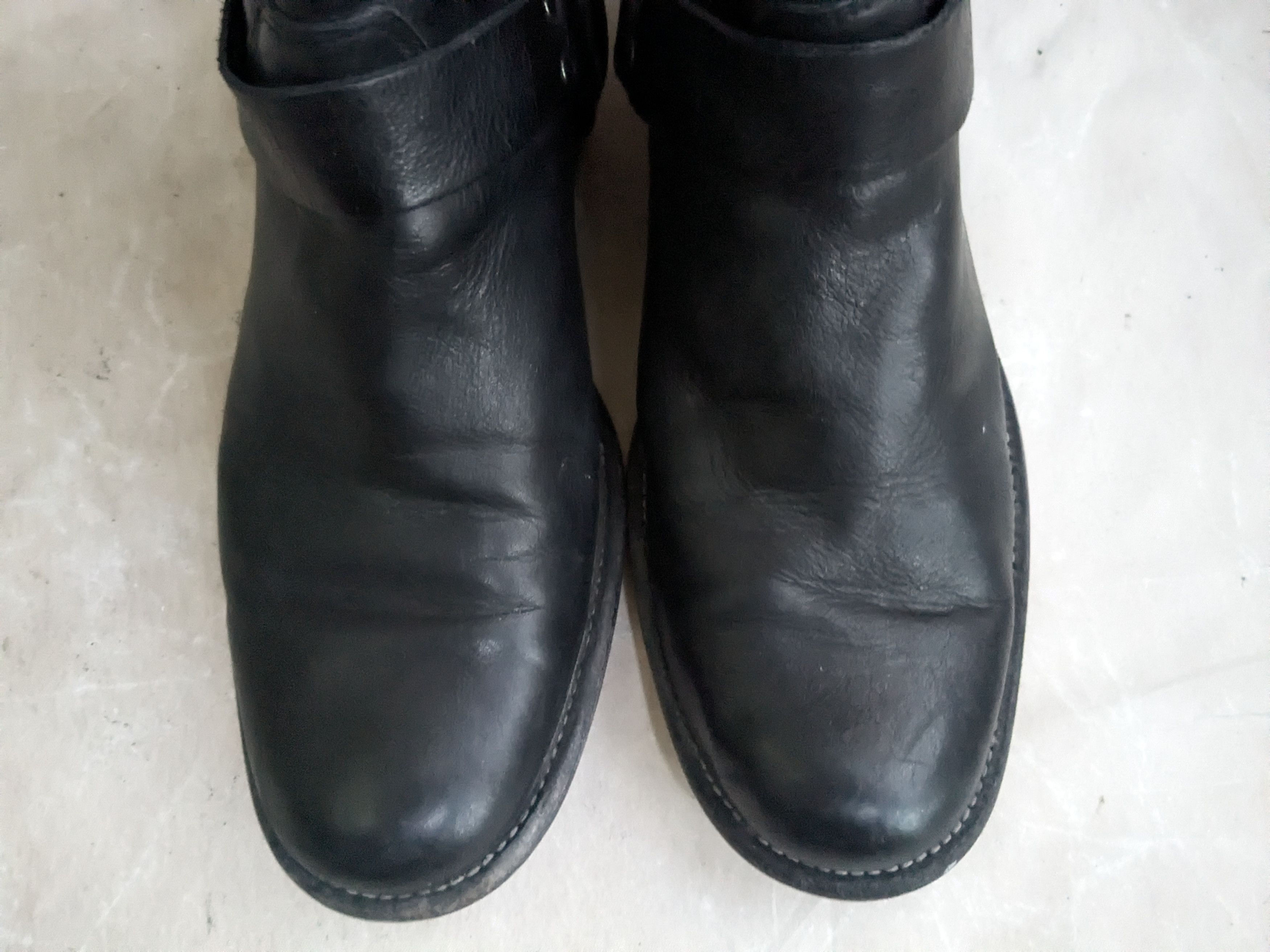 Frye Frye Harness Boots Black 9.5 D Leather Buckle Strap Size US 9.5 / EU 42-43 - 3 Thumbnail