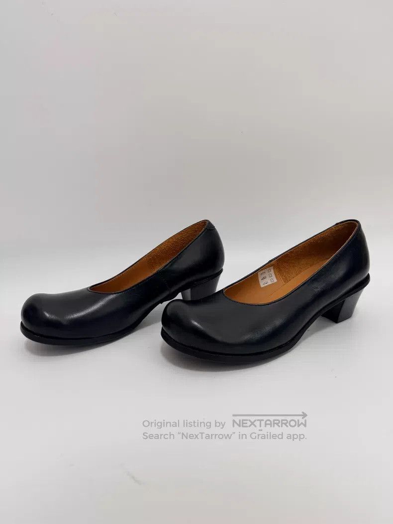 Comme des Garcons Comme des Garcons Black Leather Shoes Size US 7.5 / IT 37.5 - 6 Thumbnail