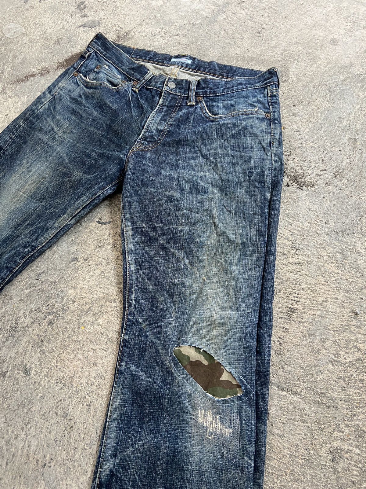 Eternal × If Six Was Nine × Vintage Flare Eternal Patchwork Denim Size US 33 - 15 Thumbnail