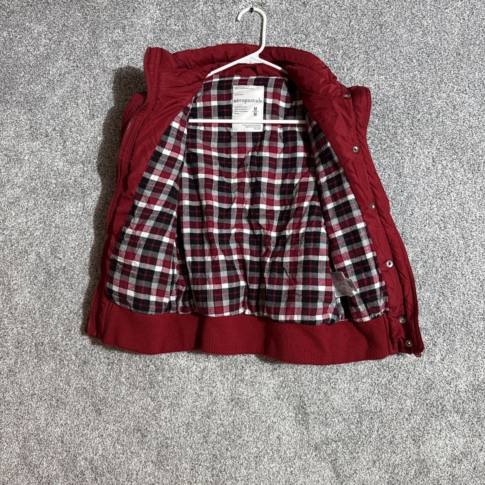 Aeropostale Aeropostale Puffer Vest Women M Plaid Lined Warm Quilted Size M / US 6-8 / IT 42-44 - 6 Thumbnail