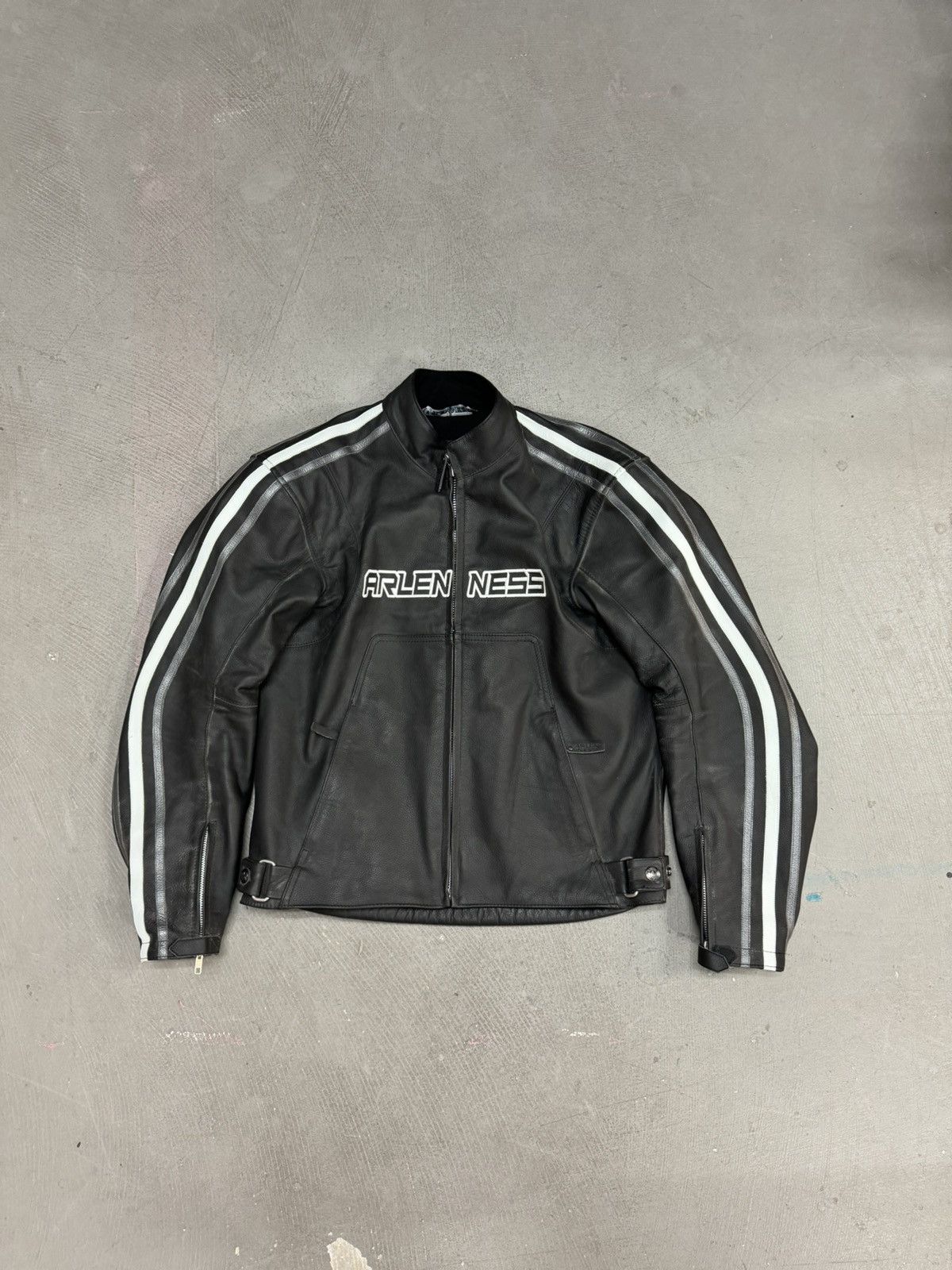 image of Arlen Ness Moto Jacket in Black, Men's (Size Large)