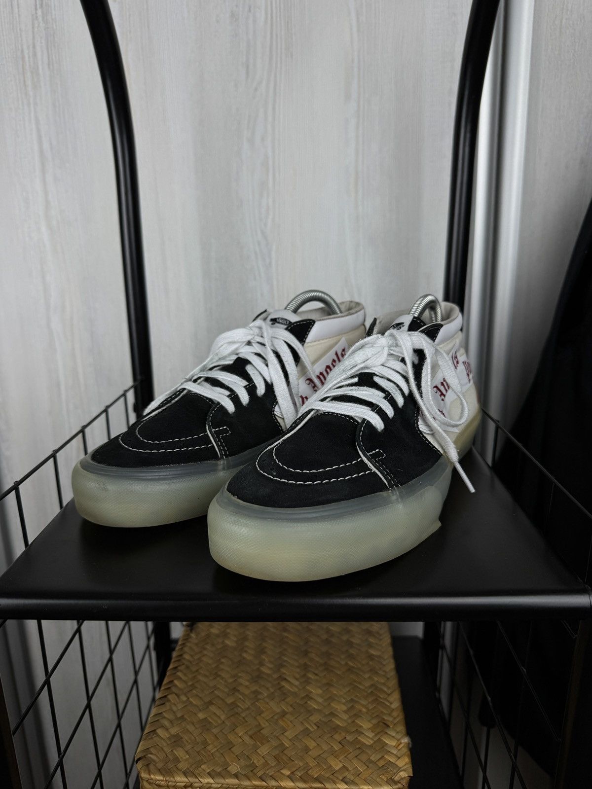 Palm Angels × Vans Vans Vault by Palm Angels Sk8-Mid VLT LX "Black" Sneakers Size US 9.5 / EU 42-43 - 5 Thumbnail